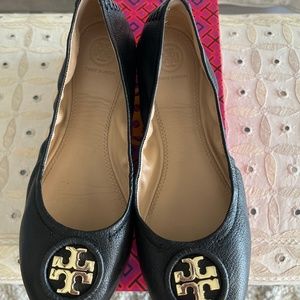 Black Tory Burch ballet flats